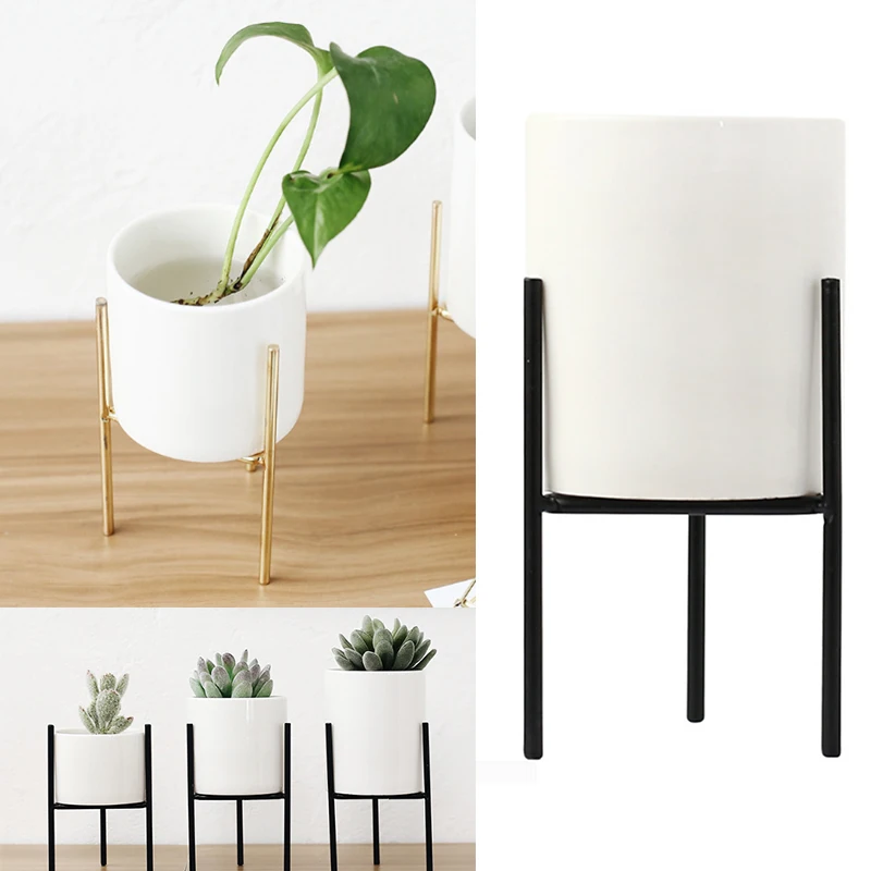 Креативный цветочный горшок стойка подставка для цветов Геометрическая