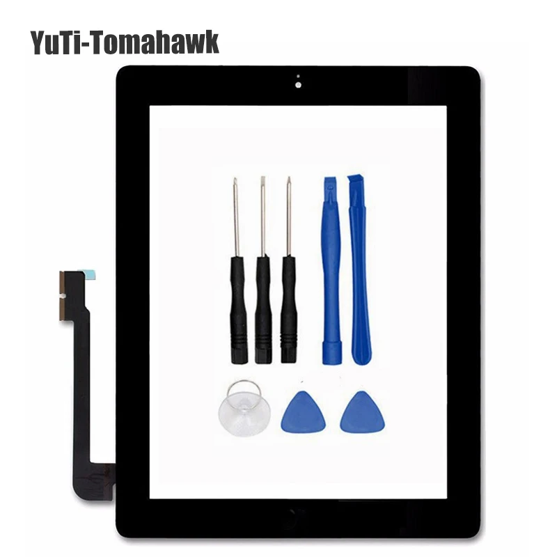 

Tablet Touch Screen For ipad3 A1416 A1430 A1403 for iPad 4 A1458 A1459 A1460 Digitizer Glass Panel + Tools
