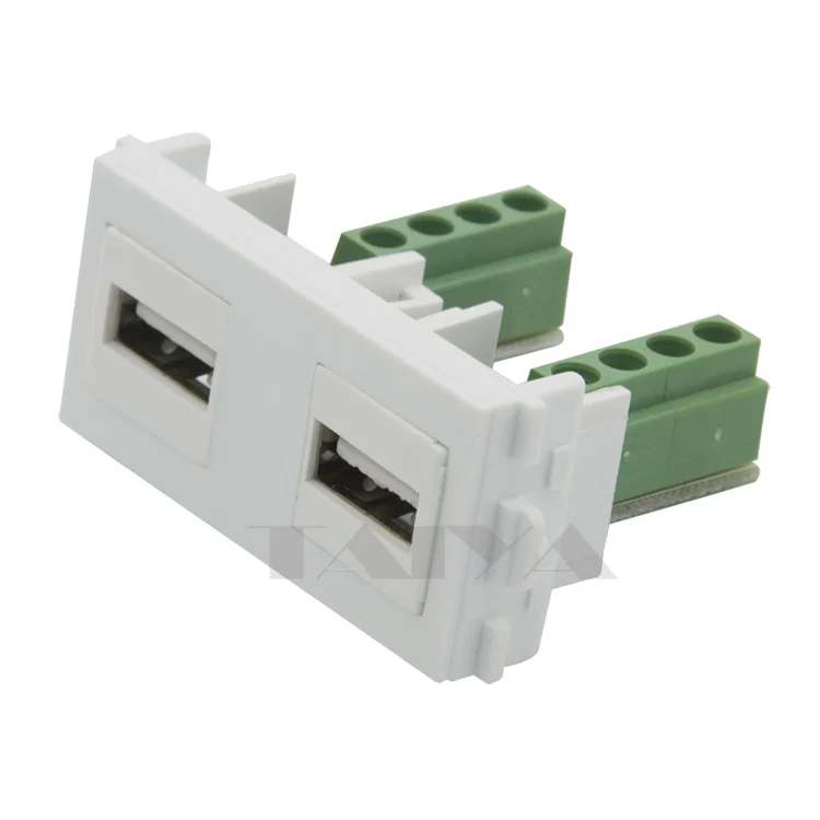 Keystone USB настенная пластина USB разъем с задней стороной винтовой разъем