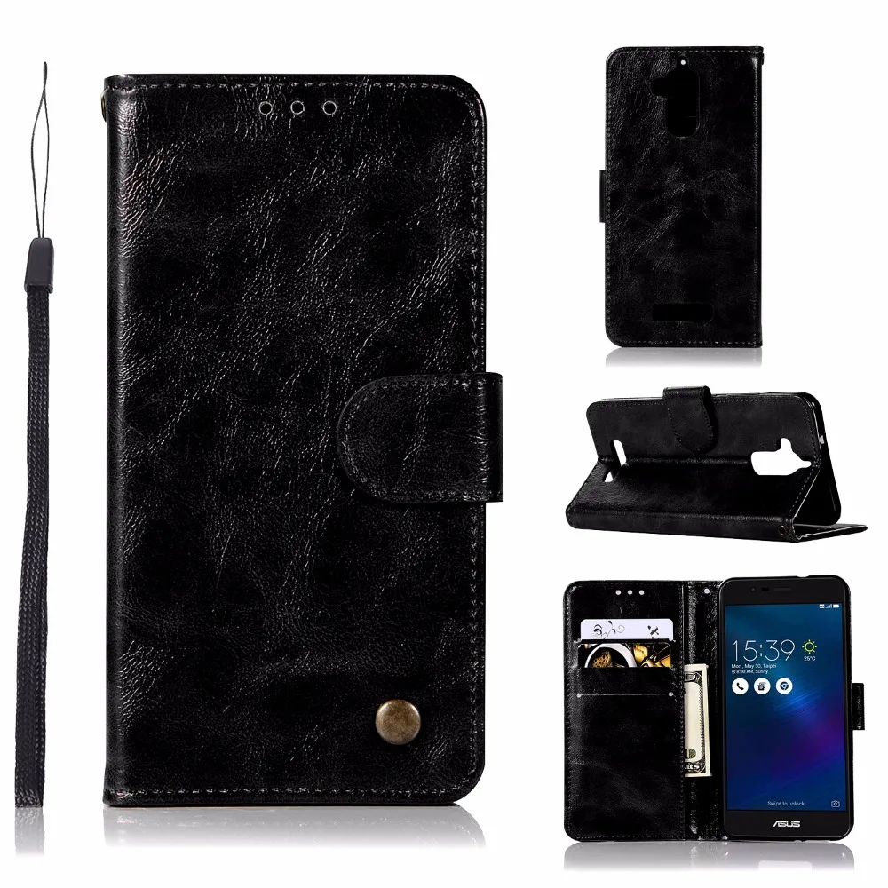 100PCS Retro Book Style Leather Wallet Case Flip Cover for ASUS ZC520TL ZC554KL ZC551KL ZE520KL ZE550KL ZC553KL ZC500TG ZE601KL | Мобильные