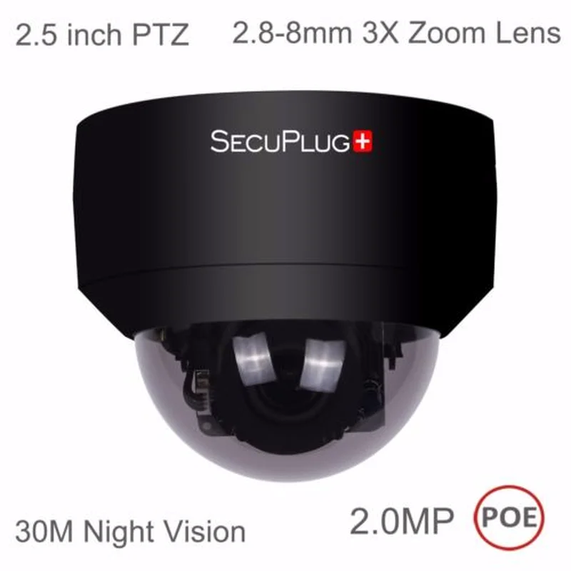 HD 1080P PTZ наружная POE ip камера 3X оптическая панорама/наклон/3X моторизованный