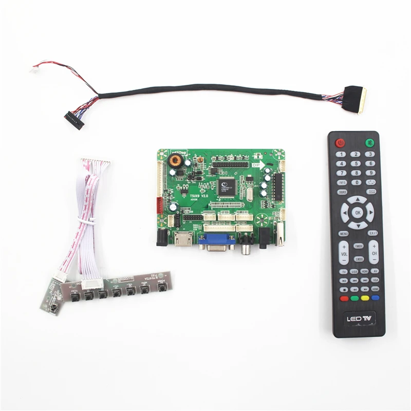 TSUX9 V2.0 VGA Аудио AV USB HDMI совместимая плата ЖК контроллера 15 6 дюймов B156HB01 V0 1920X1080 B156HW01