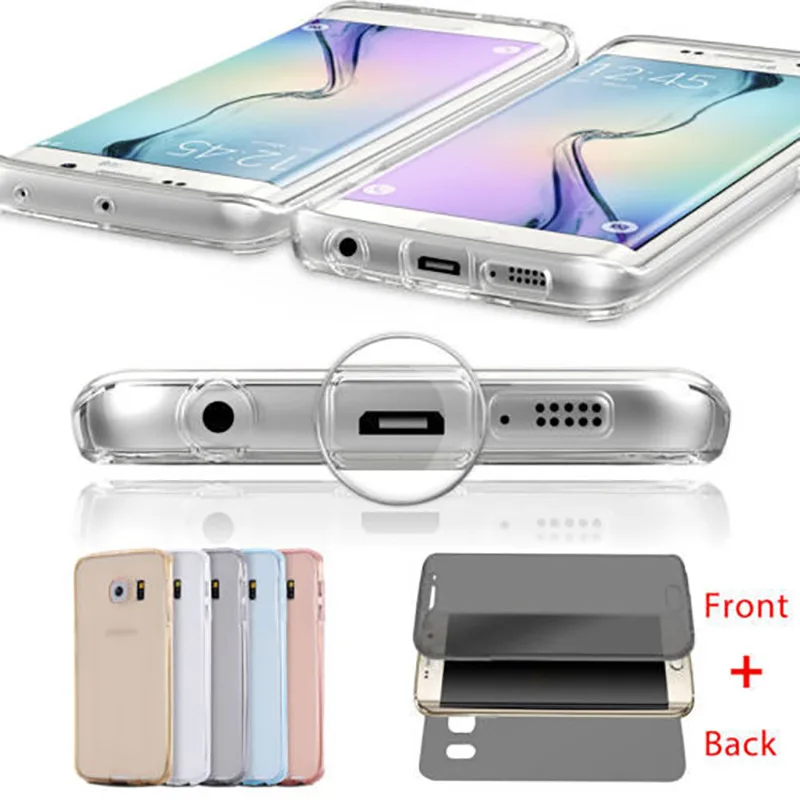 Кафан мягкий силиконовый ч для Samsung Galaxy S4 5 6 7 Edge S8 плюс A3 A5 A7 J1 J3 J5 J7 Note 3 4 чехол 360
