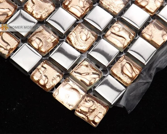 Бесплатная доставка! Розовая Смешанная серая стеклянная мозаичная плитка 12x12