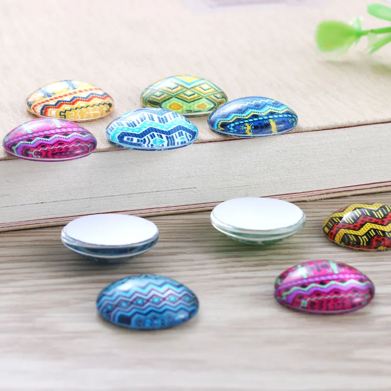 12mm 20mm Handmade Photo Glass Cabochons Bohemia style Pattern Domed Round Jewelry Accessories Supplies for S-010202 | Украшения и