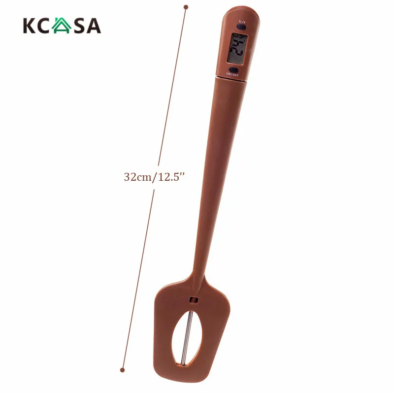 KCASA KC SN04 силиконовая лопатка скребок Длинный зонд цифровой термометр для еды