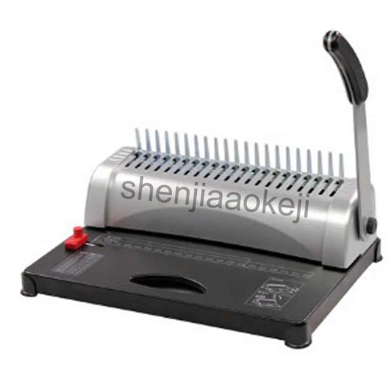 Manual Bookbinding machine GD-15 rubber ring clamp binding 21 hole punching comb contract tender | Компьютеры и офис