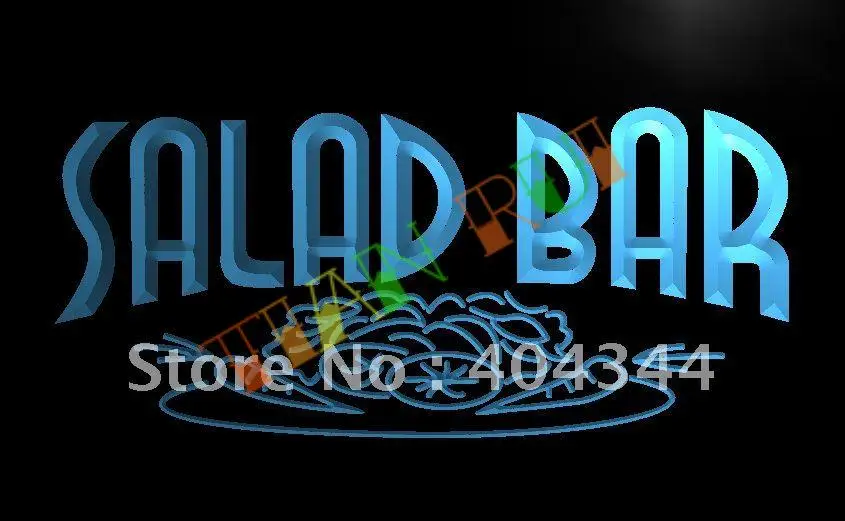 

LB089- Salad Bar Cafe Enseigne Lumineuse Light Sign