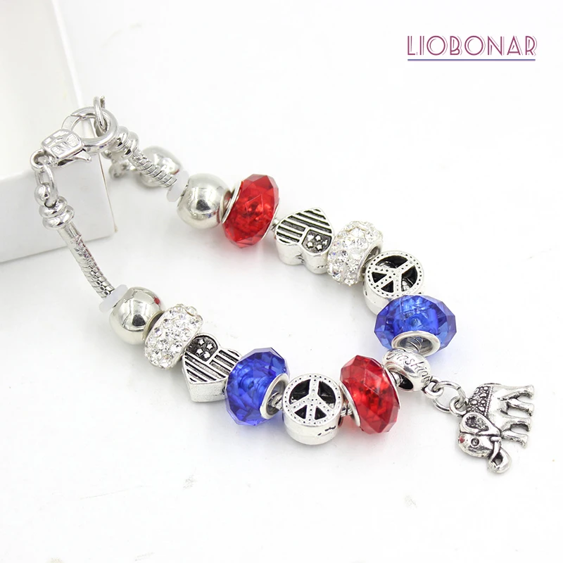 Новое поступление Очаровательное животное слон Европейский стиль красный синий