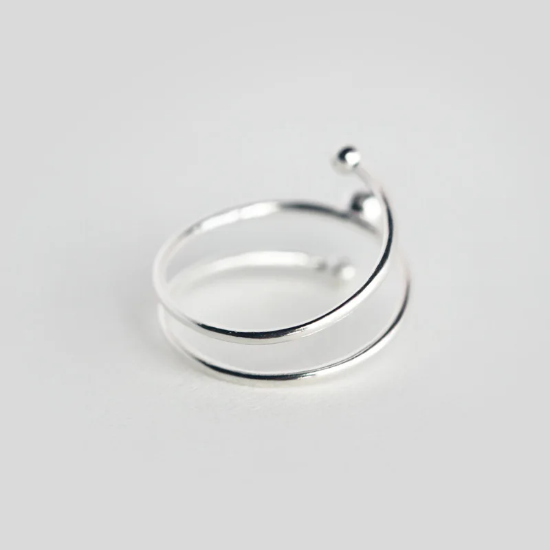 Реальное. Многослойные кольца для женщин из стерлингового серебра 925 пробы