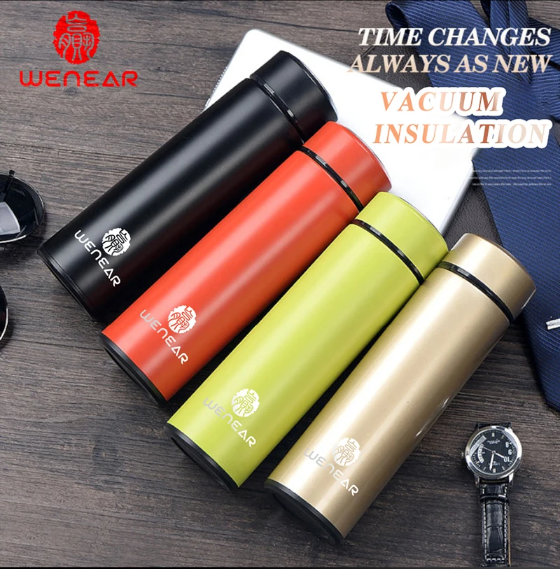 Высокое качество Бизнес Портативный бутылки Нержавеющая сталь двойные стенки