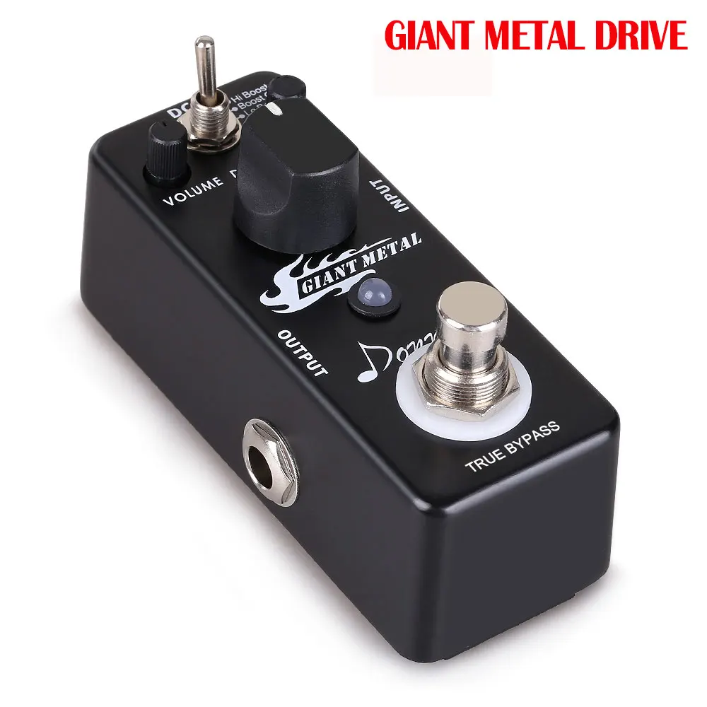 Donner Мини гитарный эффект педали искажения овердрайв хор Fuzz Flanger задержка гигантские металлические педали эффектов Гитарные аксессуары новые - Color: Giant Metal drive