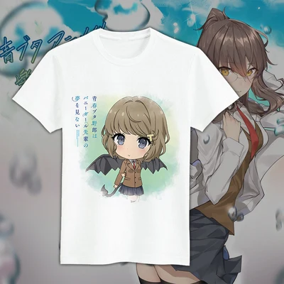 05 Аниме «Seishun Buta Yarou wa Bunny Girl Senpai no Yume wo Minai», футболка для косплея, футболки, топы - Цвет: 05