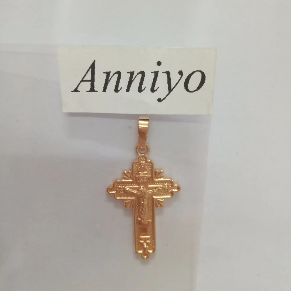 Светлое розовое золото Anniyo православная церковь вечная женское ожерелье