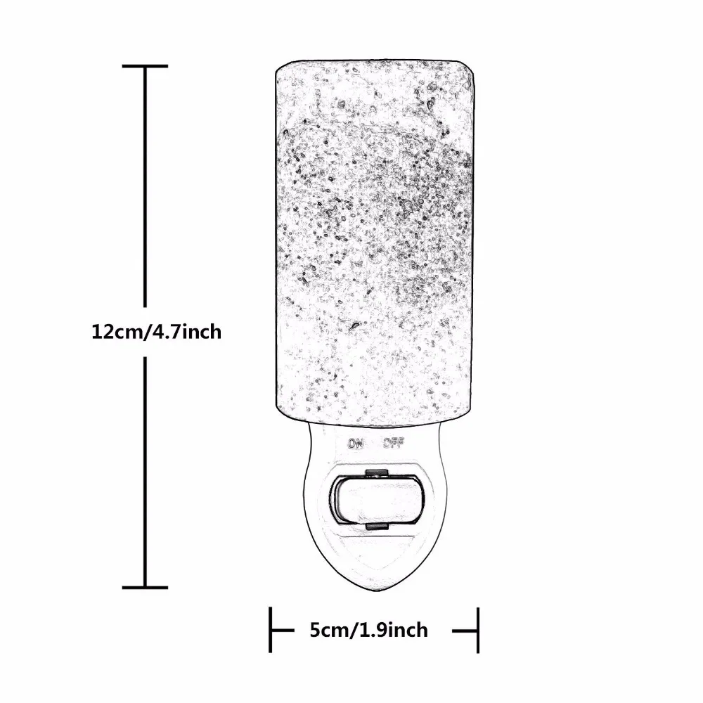 2 шт кристальная лампа из гималайской соли мини Ночной светильник с одобренной UL
