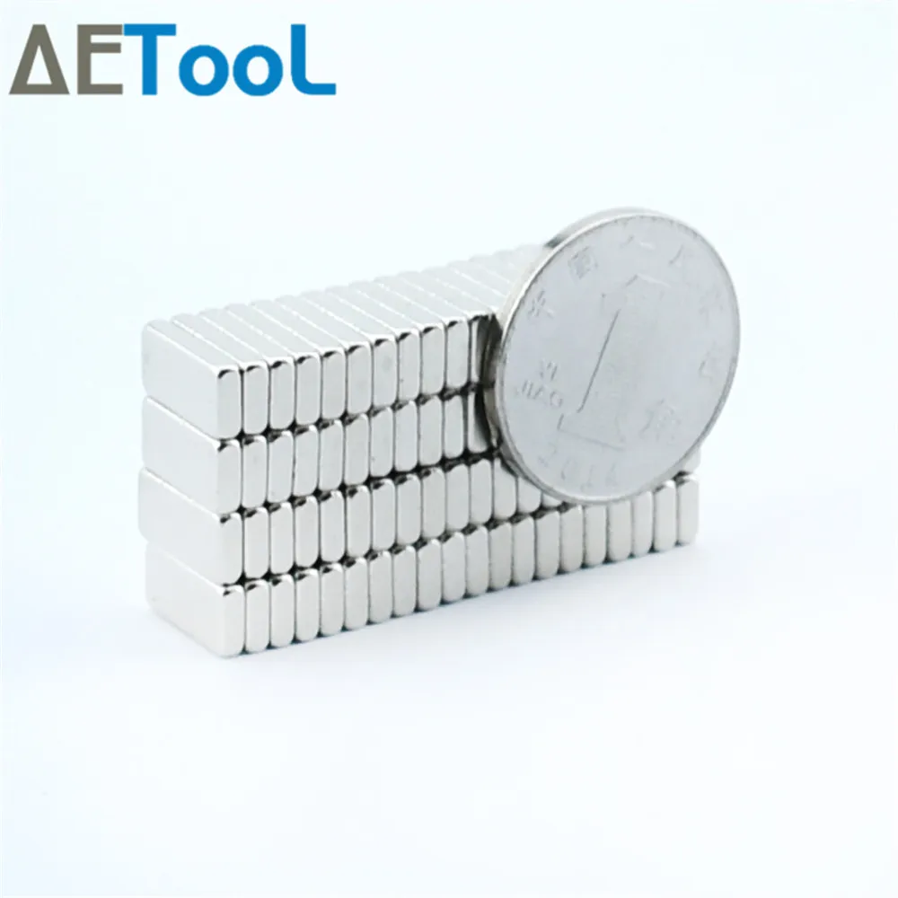 AETool 10 шт. 10x5x2 мм супер мощный небольшой Неодимовый магнит блок постоянный N38 NdFeB сильные магниты магнитные 10 мм x 5 мм x 2 мм