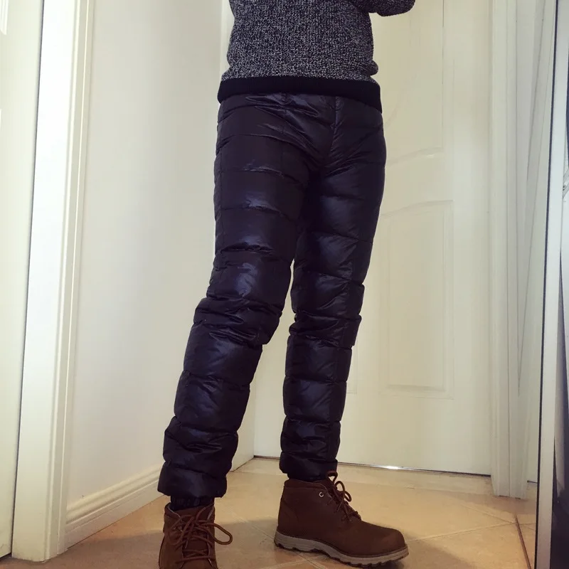 

BOU 2021 winter leisure warm big yards Man down pants Outer thickening of tall waist wear cultivate one's morality