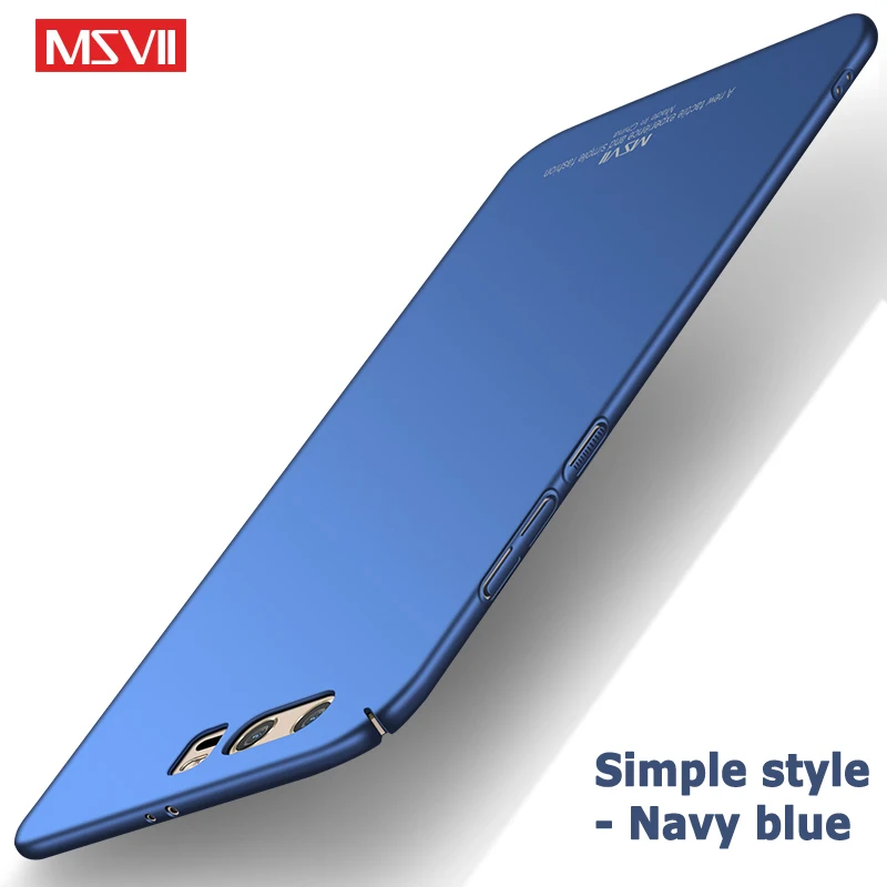 Simple navy blue Honor 9 Lite чехол MSVII ультра тонкий матовый чехол для huawei Honor 9 Lite чехол Honor9 жесткая задняя крышка из ПК чехол для Honor 9 Lite - Цвет: Simple navy blue