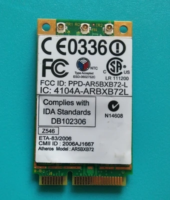 Atheros AR5BXB72 ar5008 wifi 802.11a/b/g/n/ Lenovo thinkpad T61 X61 T61p 42t0825