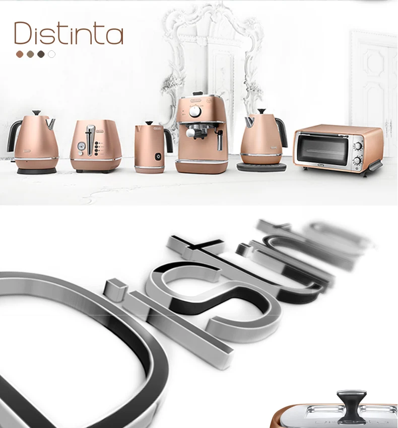 Delonghi металлический корпус полностью автоматический 2 планшета тостер хлебопечка вертел драйвер машина для завтрака различные выпечки одна кнопка размораживание