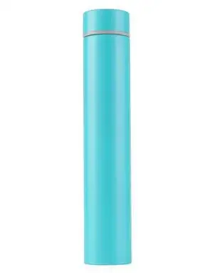 blue Самообороны изоляции бутылка творческий Красочные противоскользящие волоковые тонкий прямой Средства ухода за кожей вакуумная изоляция Леди Удобная бутылка - Цвет: blue