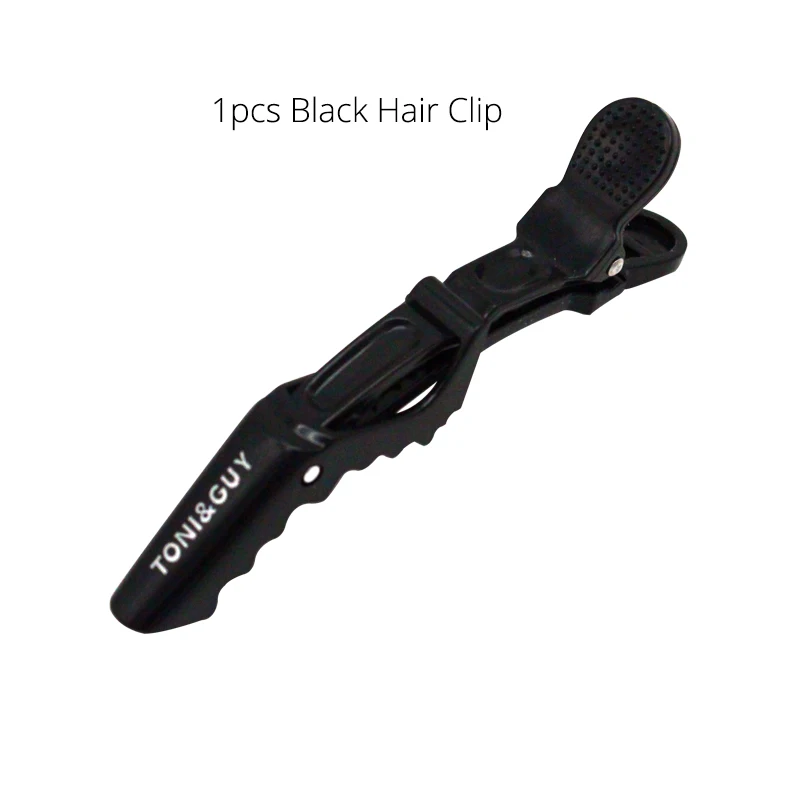 1 Pcs Black TONY& GUY 1 шт. Профессиональный зажим для волос аллигатора для женщин пластик Бобби Булавки шпильки бант заколки для волос для девочек Инструменты для укладки - Цвет: 1 Pcs Black