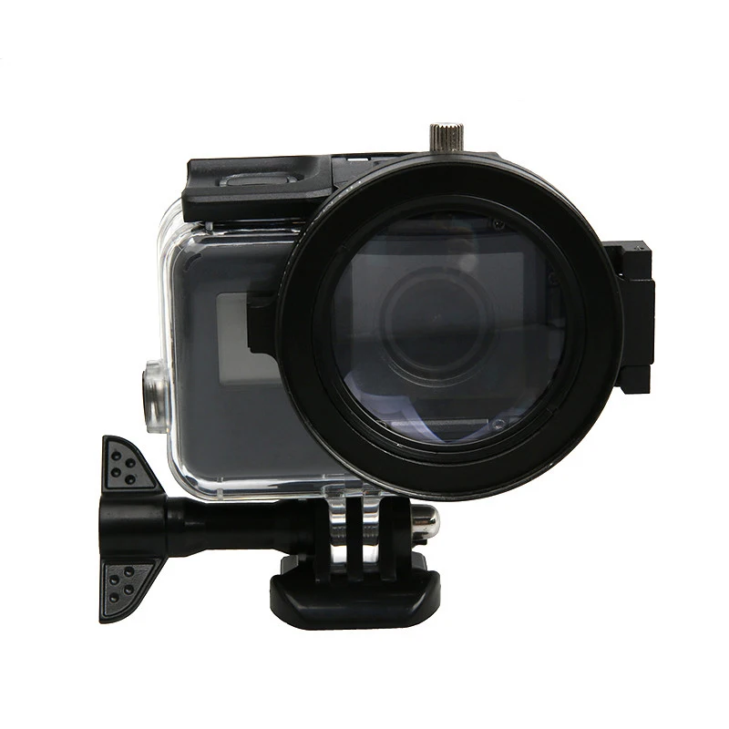 Для Gopro фильтр Close UP+ 16 Макро+ 58 мм переходное кольцо Filtors для Go Pro Hero 5 6 7 черный водостойкий Ca аксессуары
