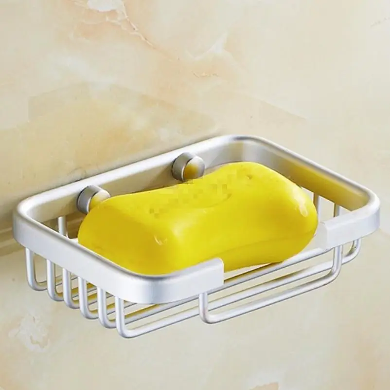 Aluminum Bathroom Accessories Storage Shampoo Box Soap Dishes Extended Net Rack Oval Drain | Обустройство дома