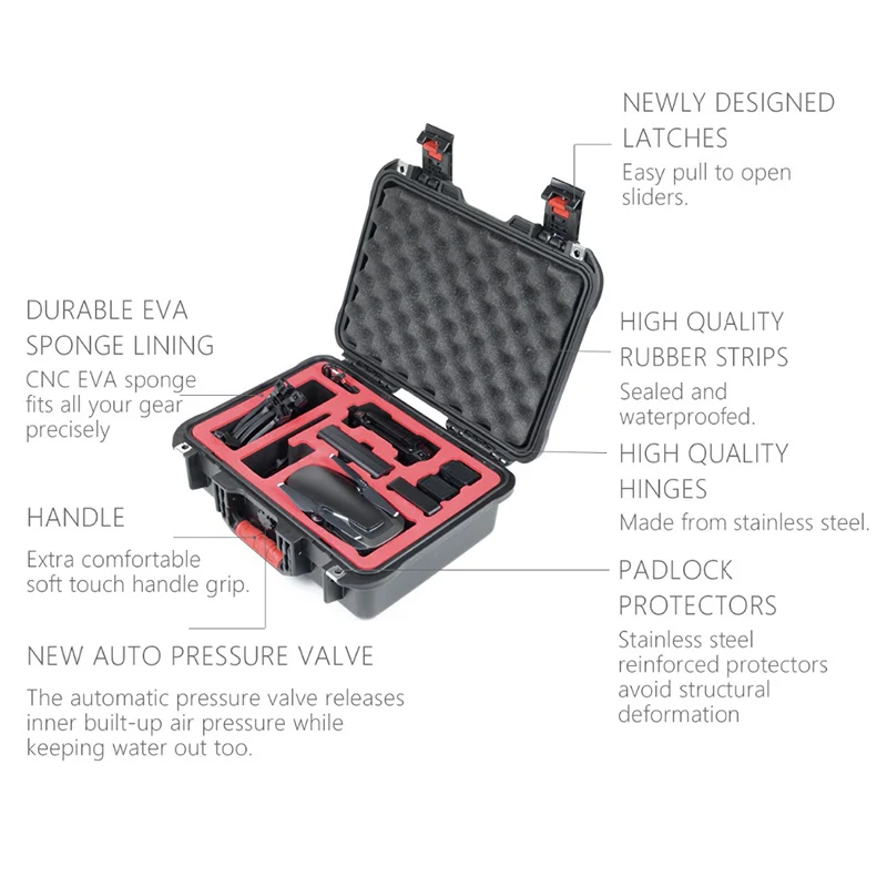 DJI Mavic Air Drone защитный чехол для переноски водонепроницаемый жесткий корпус EVA пена