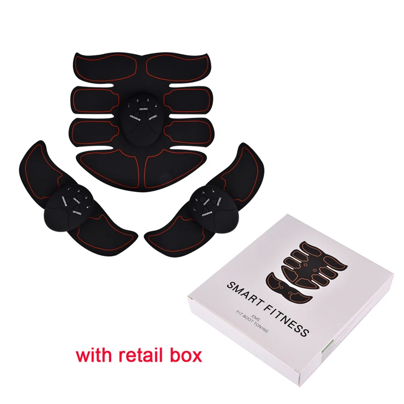 Set Black Plus Устройство для похудения мышц, беспроводное устройство для EMS, пояс для тренажерного зала, профессиональный домашний фитнес, брюшное оборудование для красоты - Цвет: Set Black Plus