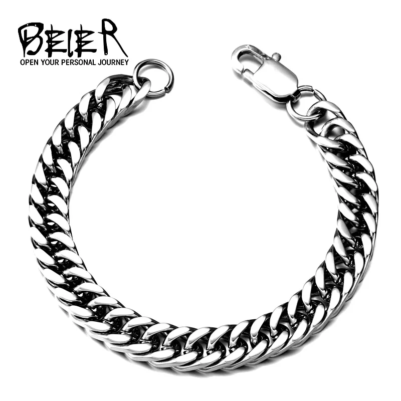 BEIER Dropshipping 316L Stainless Steel High Polish Bracelet Snail Fashion Jewelry for man women BR C006|jewelry men|bracelet fashionfashion bracelet