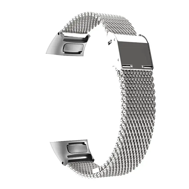 Серебристый Для huawei Band 3 Pro ремешок из нержавеющей стали ремешок для часов металлический браслет Миланский ремешок для huawei Band 3 Смарт-браслет аксессуары - Цвет: Серебристый