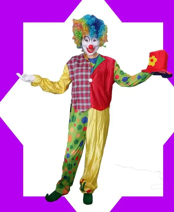 

Костюм-талисман цирковой клоуна, персонализированный маскарадный костюм аниме, наборы для косплея, тематическое маскарадное платье, карна...