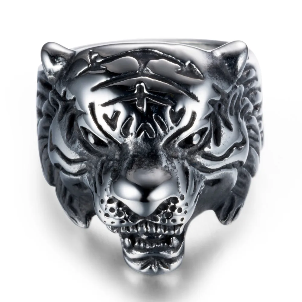 Европейское и американское кольцо в стиле ретро с изображением животного из