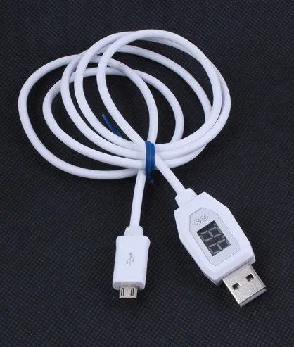 10 шт./лот цифровой ЖК-дисплей Дисплей Напряжение ток кабельной линии Micro USB данных