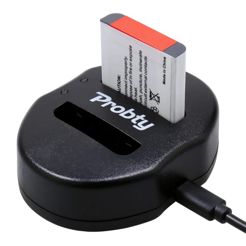 PROBTY 2 шт. NP BG1 NPBG1 Камера Батарея + Dual USB Зарядное устройство для SONY HX10 W30 DSC W210 W100 W110 W120