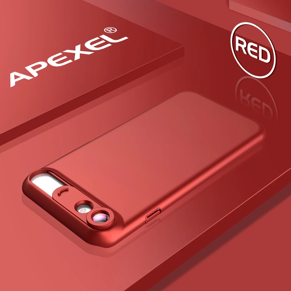 APEXEL 10X Супер Макро объектив Микро телефон камера объектив Комплект с задней чехол для iPhone 6 6s plus 7/8