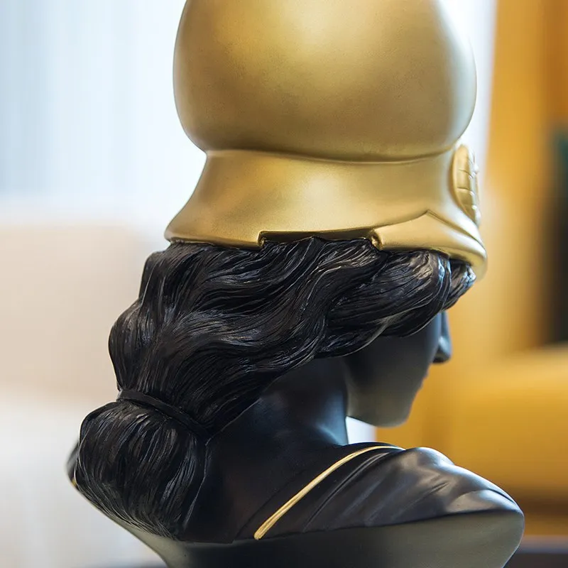 

Athena Goddess Of Wisdom Statue Art Sculpture Resin Craft Goddess Bust Sketch Head Figurine Home Decoration R409