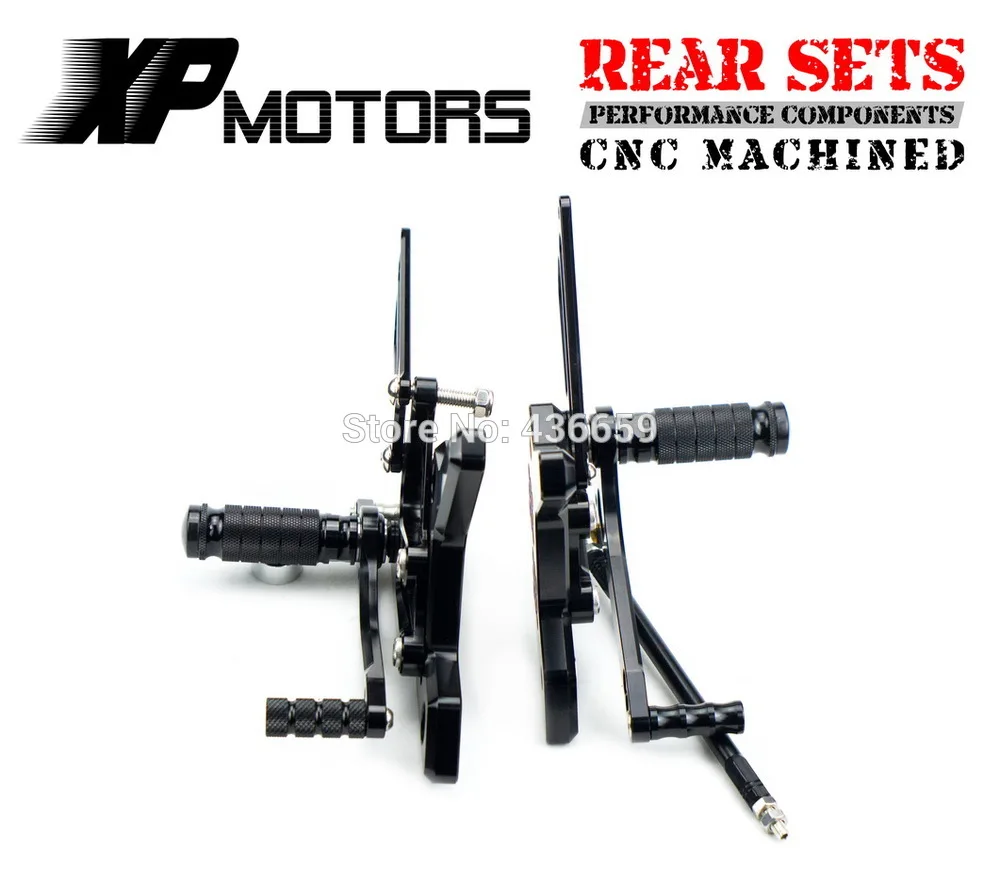 Черный гоночный ЧПУ комплект для управления ногами регулируемые колышки задние