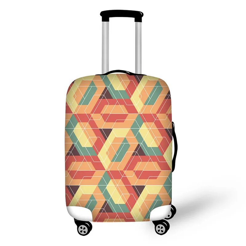 Модные чехлы в черно-белую клетку с принтом для чемодана защитный чехол