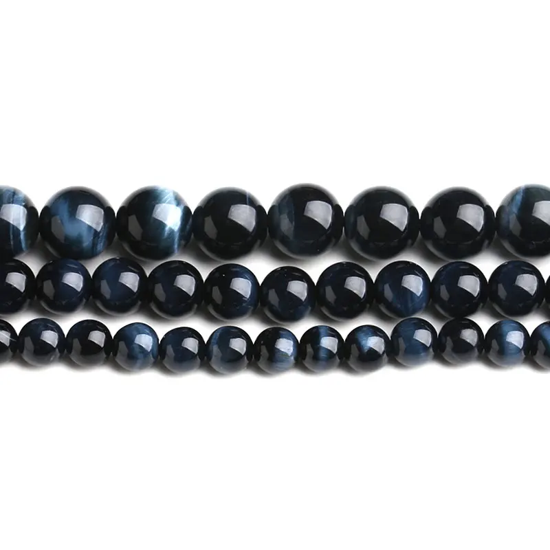 

4-16mm Round Blue Tiger Eye Stone Beads Natural Gem Stone Beads For Jewelry Making Beads Bracelets 15'' DIY Beads Trinket