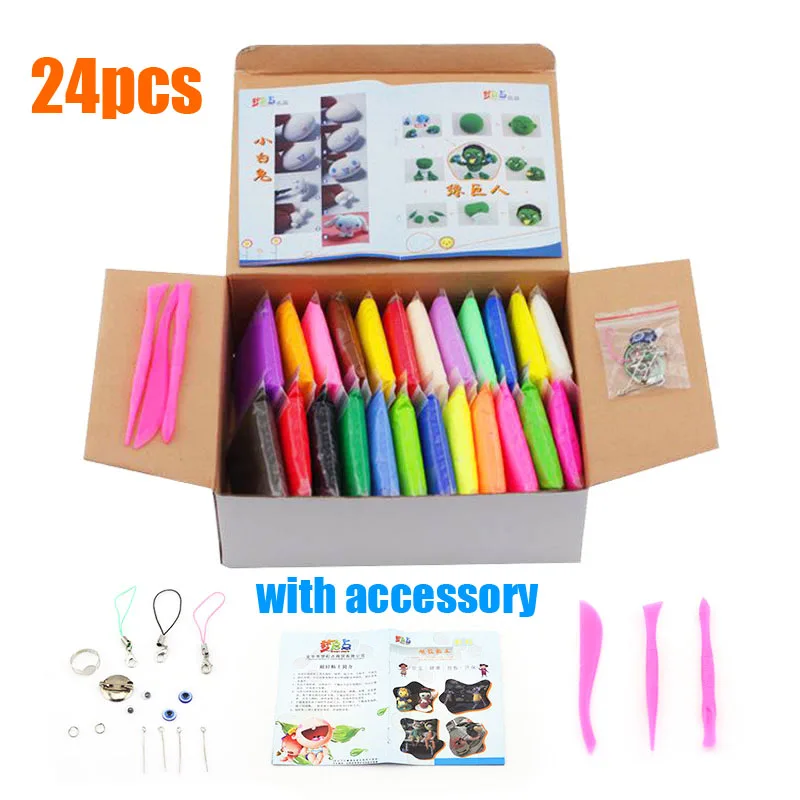 Пластилин Slime полимерный сохнущая на воздухе глина светильник мягкий пластилин