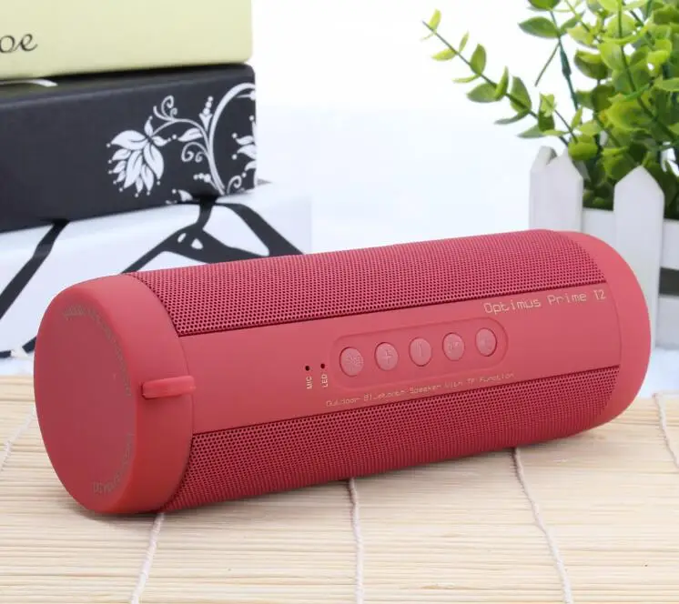 EastVita Портативный Открытый водонепроницаемый беспроводной Bluetooth динамик T2 стерео HiFi коробки поддержка TF карты FM Super Bass r30 - Цвет: Красный