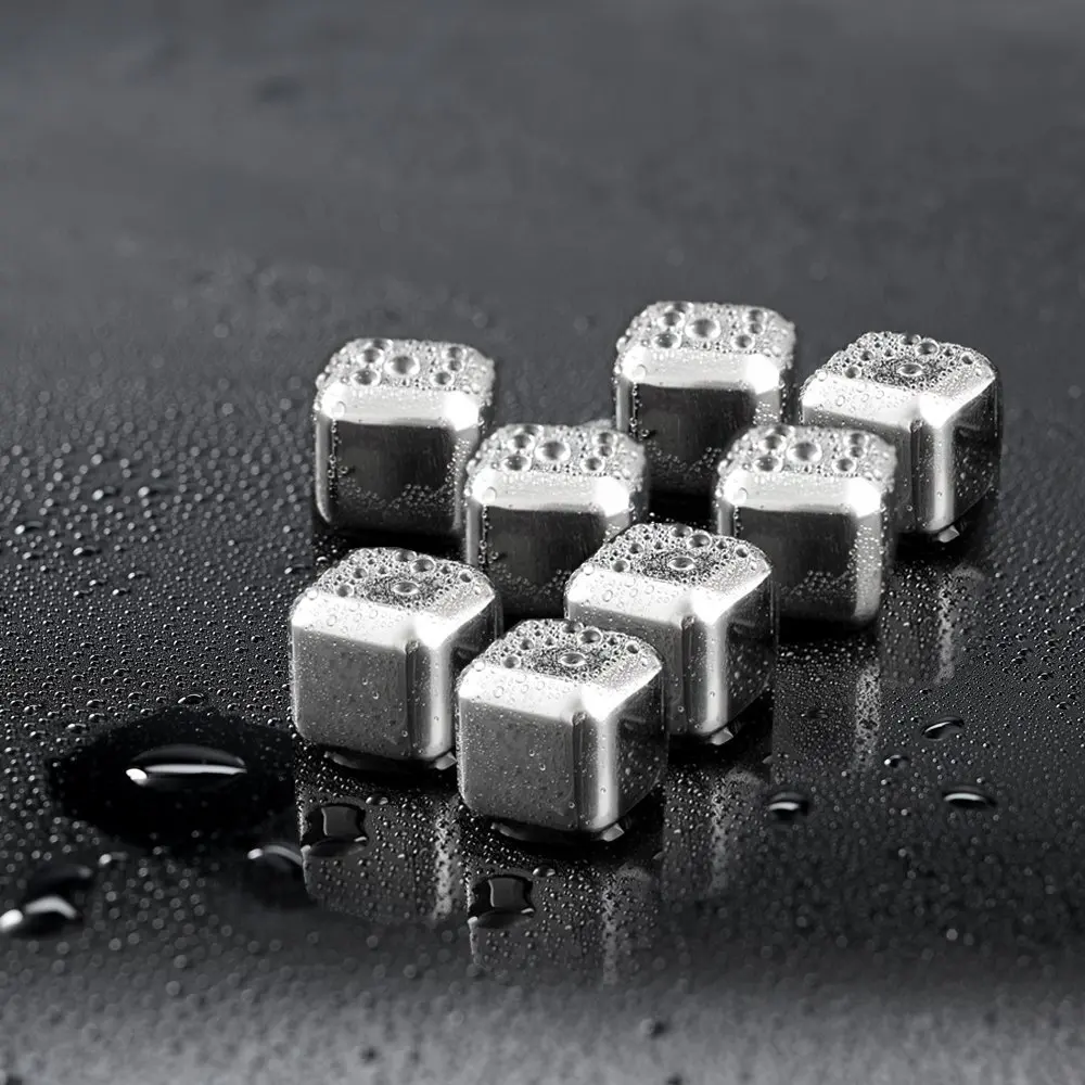 Виски камни Нержавеющая сталь кубики льда применение для вина Soda напитки набор