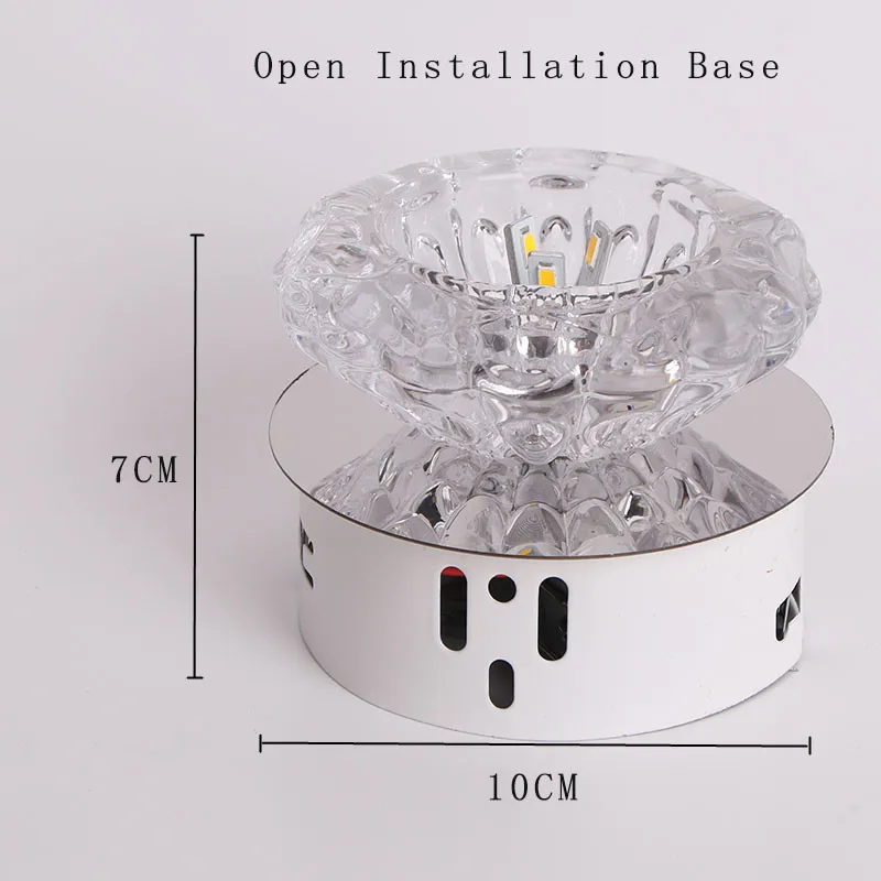 

LED Crystal Ceiling Light 3W5W Modern LED Flush Mount Ceiling LightsFor Living Room Aisle Corridor Kitchen Home Decoration Lamps