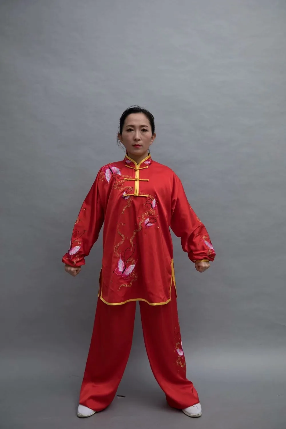Wushu taichi одежда тайцзи changquan Униформа боевые искусства соревнования вышитые