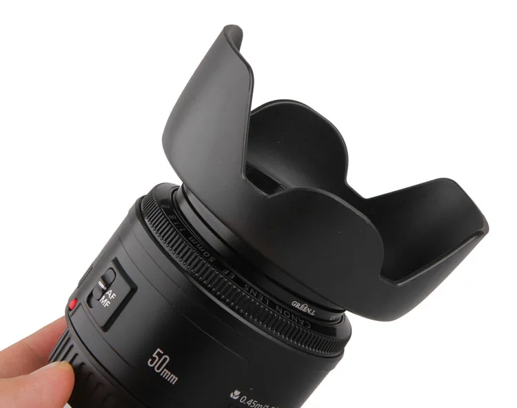 DSLR Камера бленда ES 62 II крышка с лепестком для объектива USM Canon EF 50 мм f/1 8 52