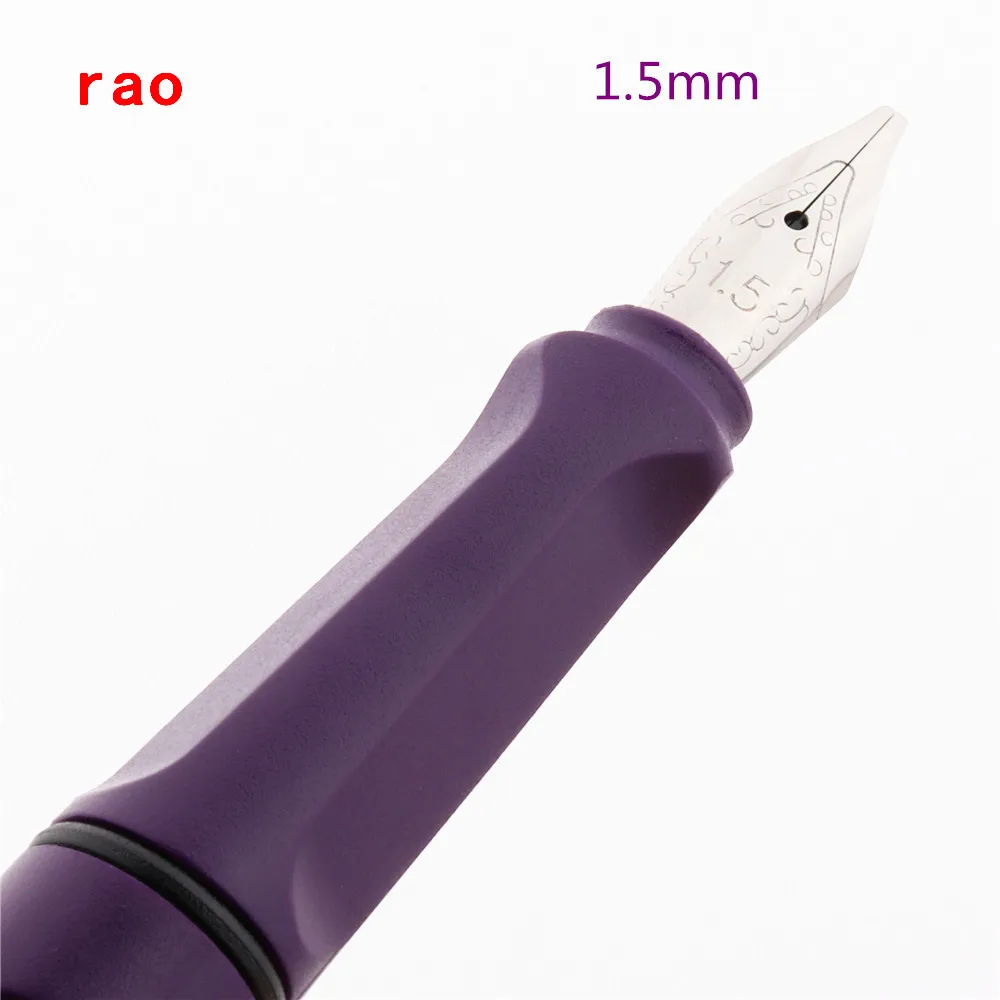 1.5mm Высокое качество 997 фиолетовый 0,38/0,5/0,7/1,1/1,5/1,9/2,5/2,9 мм перо для каллиграфии школьная студенческим пакетом office авторучка канцелярских принадлежностей - Цвет: 1.5mm