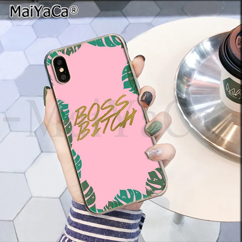 MaiYaCa Boss Girl Lady роскошный модный Чехол для мобильного телефона для Apple iPhone 8 7 6 6S Plus X XS max 5 5S SE XR Чехол для мобильного телефона - Цвет: 6