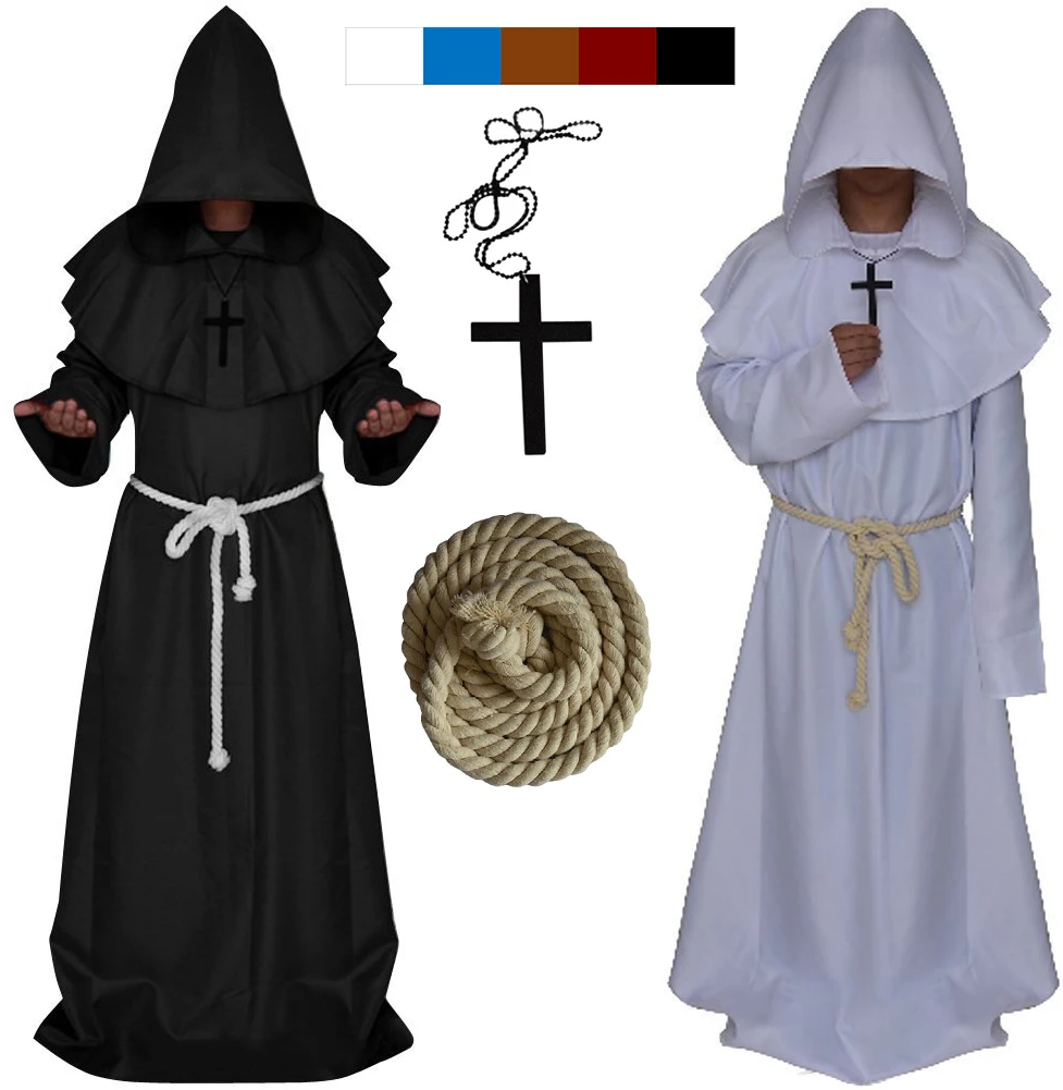 Новый оригинальный Для мужчин s церкви средневековый костюм эпохи Возрождения